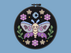 Moonlit Moth Cross-Stitch Pattern PDF
